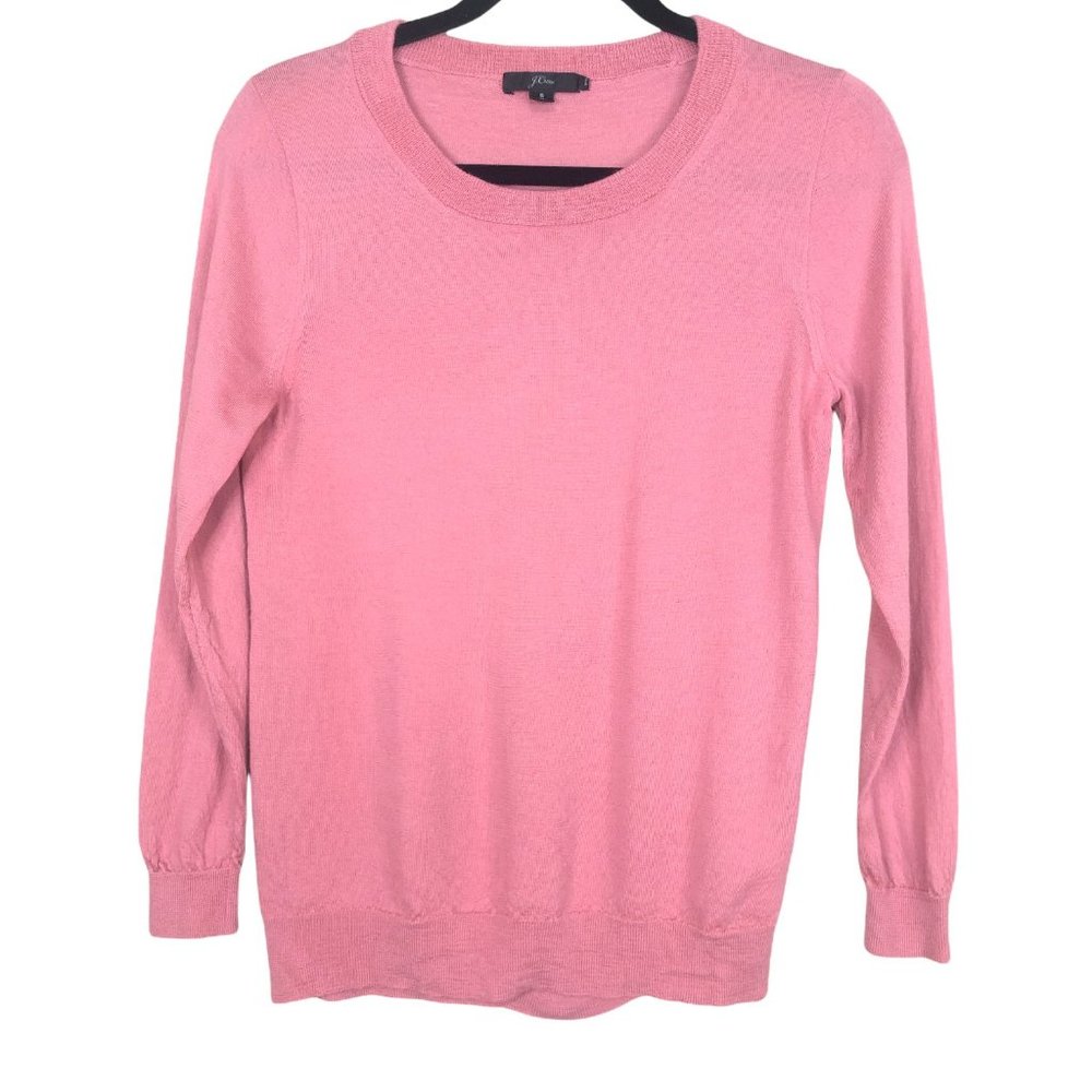 J. Crew Tippi 100% Merino Wool Blush pink sweater